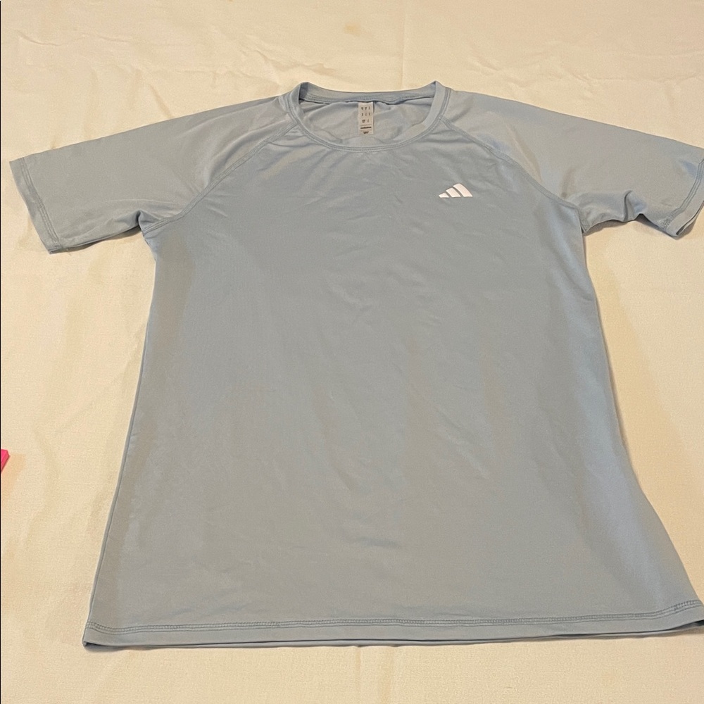 Adidas Men's Sky Blue Short Sleeve Tee